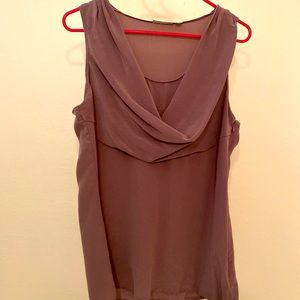 Halogen Drape Blouse - sleeveless